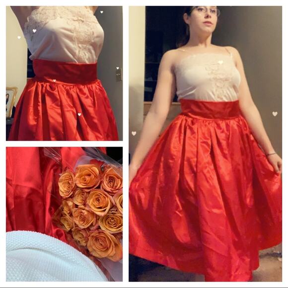 Vintage Dresses & Skirts - Handmade satin skirt